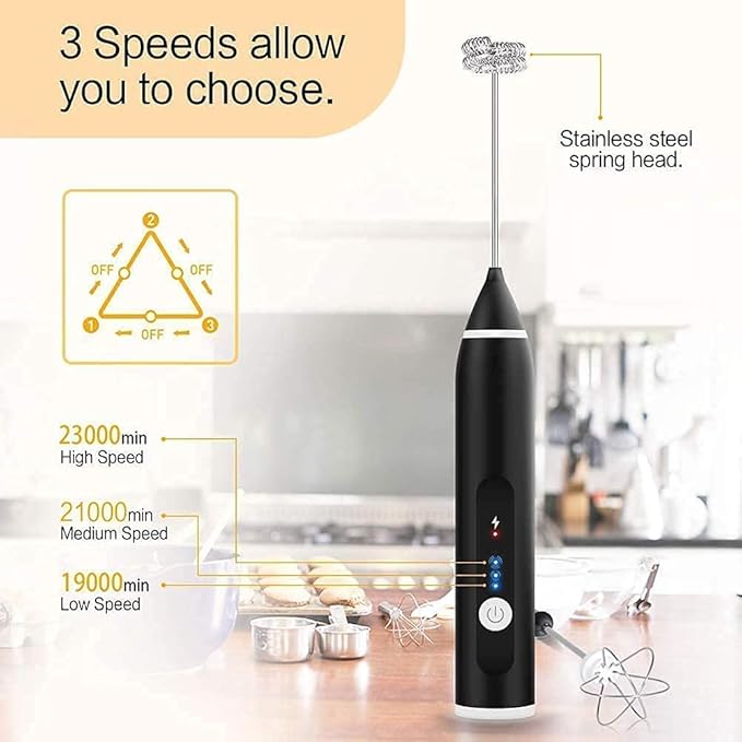 Single Deals™ USB Big Coffee Beater Recharcheable  [Premium Quality]