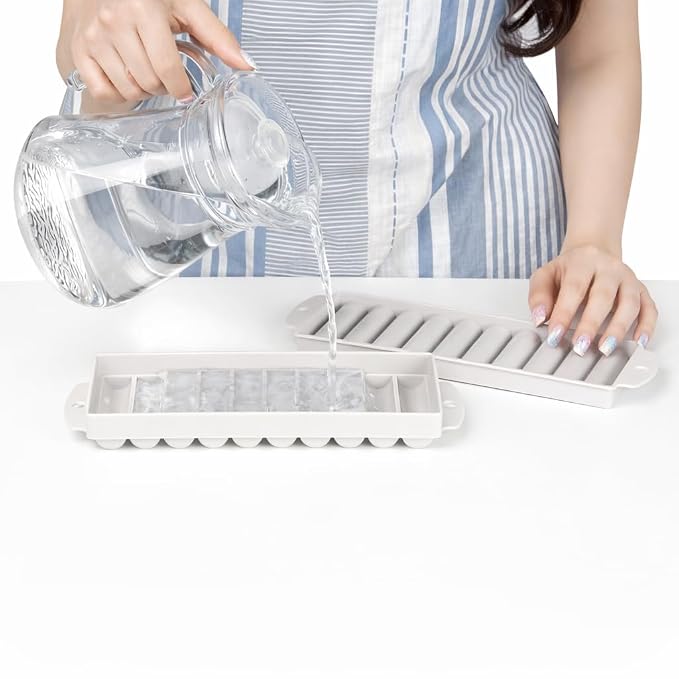 Single Deals™ 10-Cavity Ice Cube Tray with Lid - Premium Quality