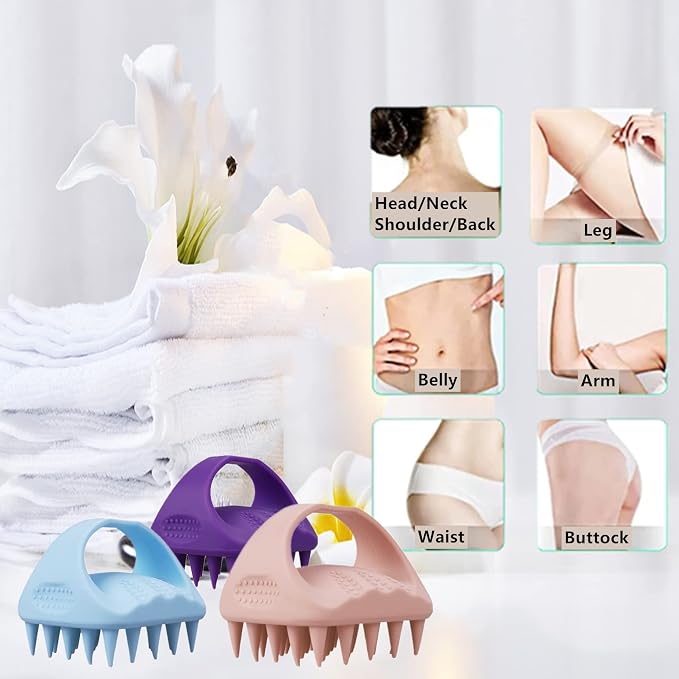 Premium Massage Cleaning Comb – Ergonomic Scalp Exfoliator and Cleanser