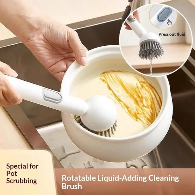 360 Rotating 2-in-1 Dish Cleaning Brush – Sophisticated Maintenance Solution Premium Quality SingleDeals™