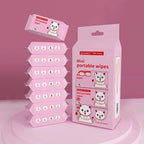 Mini Portable Wipes – 64-Piece Compact Cleansing Set for On-the-Go Hygiene