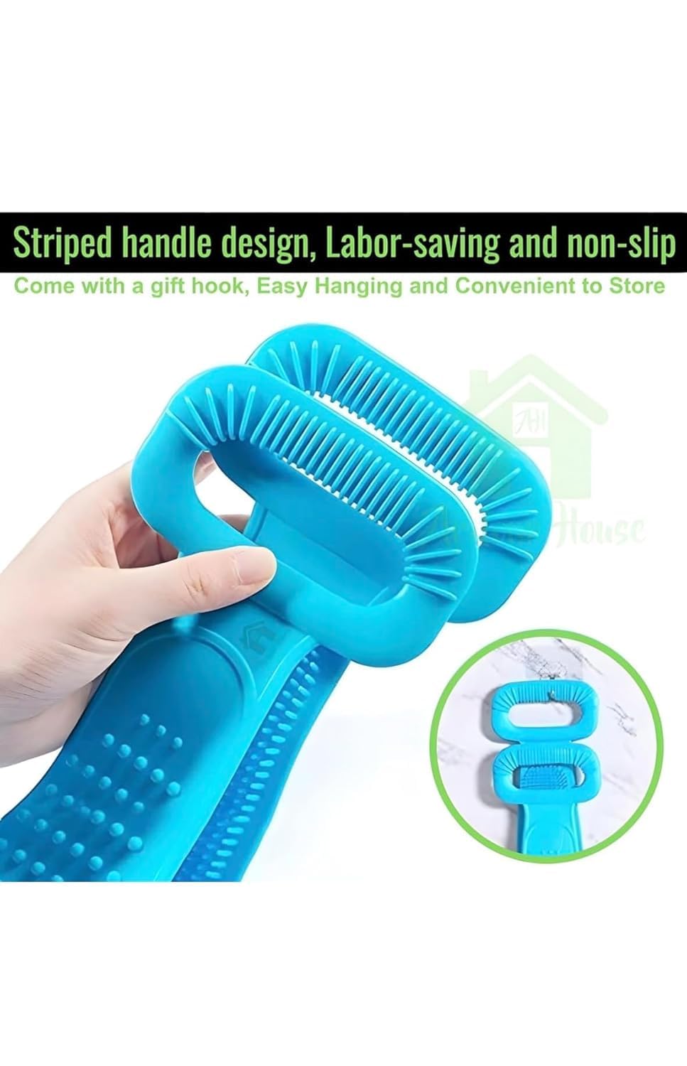 Silicone Body Scrubber Belt – Ergonomic Exfoliating Back Strap for Enhanced Shower Cleansing and Skin Wellness