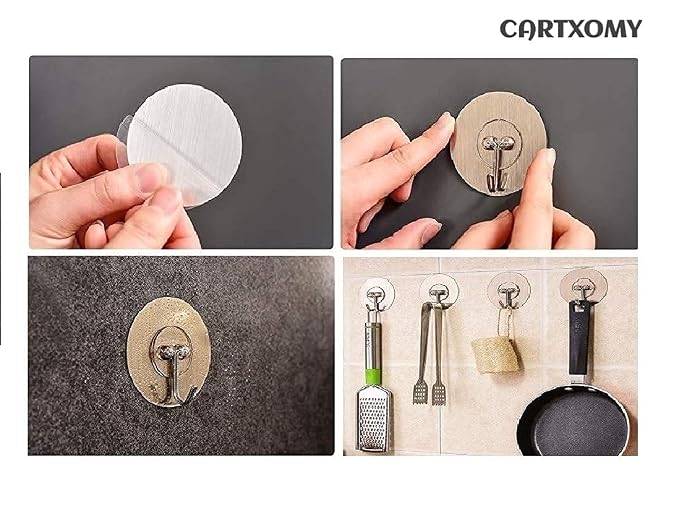 Single Deals™ Golden Round Sticker Hook Premium Quality
