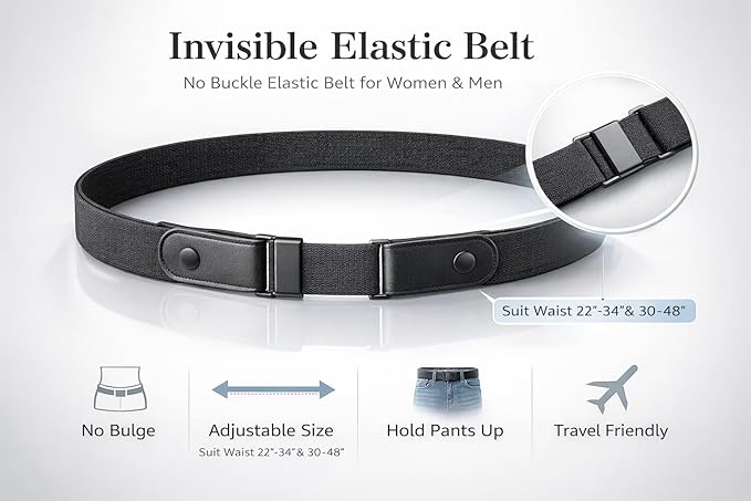 Buckle Free Elastic Belt – Sophisticated Waist Optimization Solution Premium Quality SingleDeals™
