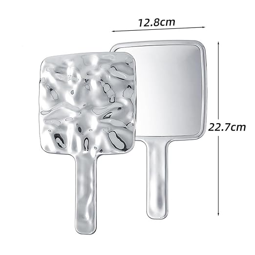 High-End Water Ripple Makeup Mirror – Sophisticated Handheld Vanity Accessory