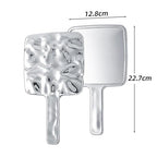 High-End Water Ripple Makeup Mirror – Sophisticated Handheld Vanity Accessory