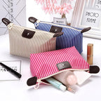 Single Deals™ Striped Cosmetic Bags - Premium Quality