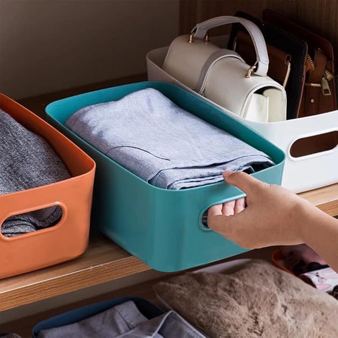 Plastic Storage Basket – Versatile Countertop and Pantry Organizer for Kitchen Essentials and Household Organization Premium Quality Single Deals™