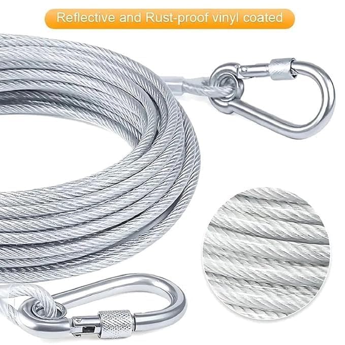 Single Deals™ 10 Meter Heavy Duty Clothes Drying Rope With Hooks - Premium Quality