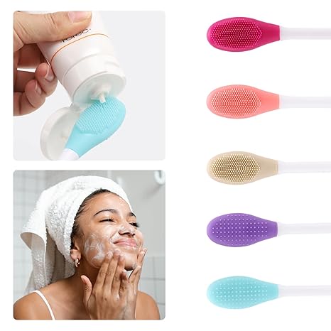 Dual-Ended Silicone Face Mask Brush – Multi-Functional Beauty Tool for Precision Application and Gentle Exfoliation Premium Quality Single Deals™