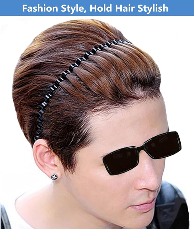 Unisex Metal Wavy Headband – Classic Style & Secure Hold