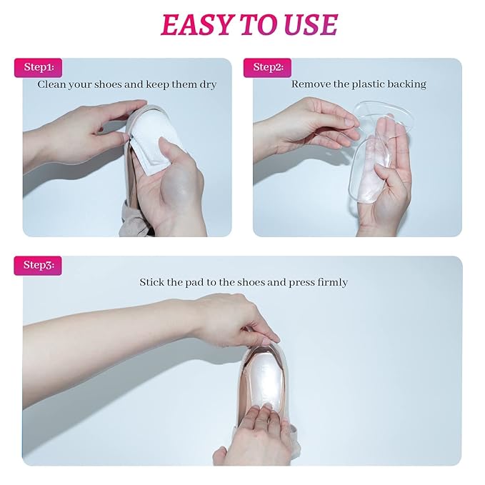 Premium Silicone Gel Heel Inserts for High Heels - Anti-Slip Comfort Liners for Enhanced Fit and Blister Prevention Premium Quality Single Deals™