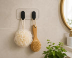 Single Deals™ 2 in 1 Self Adhesive Kitchen Wall Hooks (black colour) Premium Quality