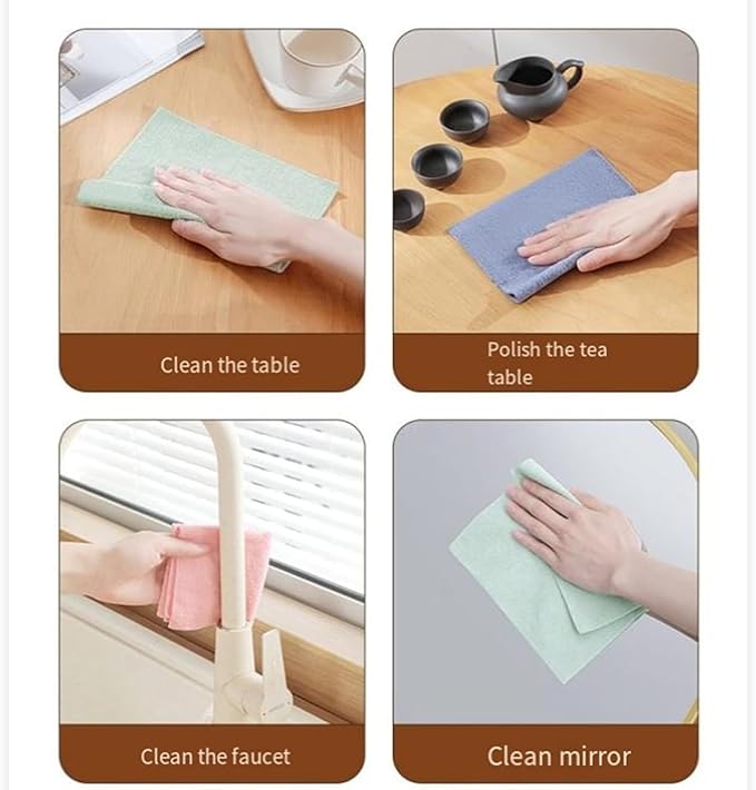 Premium Disposable Microfiber Cleaning Rags – Convenient, High-Performance 20-Pack for Efficient Home Maintenance