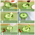 Round Ice Cream Candy Molds with Sticks for Kids Summer Party | Reusable Popsicles Candy Molds | 8 Candy Mold Maker (Multicolour)