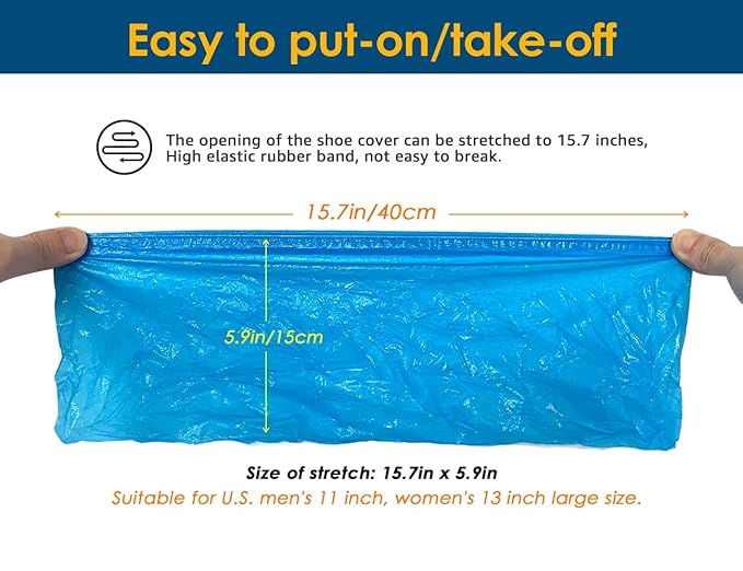 Disposable Plastic Shoe Covers – Hygienic, Lightweight Protective Guards for Clean Environments and Versatile Use Premium Quality Single Deals™