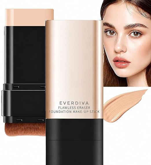 2-in-1 Flawless Eraser Foundation Makeup Stick – Precision Coverage & Blending Tool for a Polished, Radiant Complexion Premium Quality Single Deals™