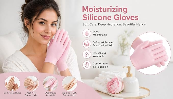 Moisturizing Spa Gel Hand Gloves – Hydrating Beauty Treatment for Soft, Rejuvenated Skin Premium Quality Single Deals™