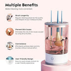Automatic Makeup Brush Cleaner – Professional-Grade Sonic Cleaning Device for Pristine Cosmetic Tool Maintenance Premium Quality Single Deals™
