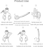 Long-Handle Bath Brush – Ergonomic Scrubber for Targeted Back and Body Cleansing