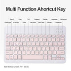 Compact Wireless Bluetooth Keyboard – Slim, Pastel Pink Design for Tablets, Laptops, and Desktops Premium Quality Single Deals™