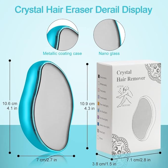 Crystal Hair Remover – Nano-Glass Exfoliating Tool for Pain-Free, Smooth Skin Maintenance Premium Quality Single Deals™