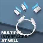 Premium All-in-One Data Cable Set – Sophisticated Universal Connectivity and Stand Solution
