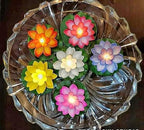 Floral Smokeless Floating Candles – Decorative, Vibrant Lotus-Style Accents for Serene Home Ambiance Premium Quality Single Deals™