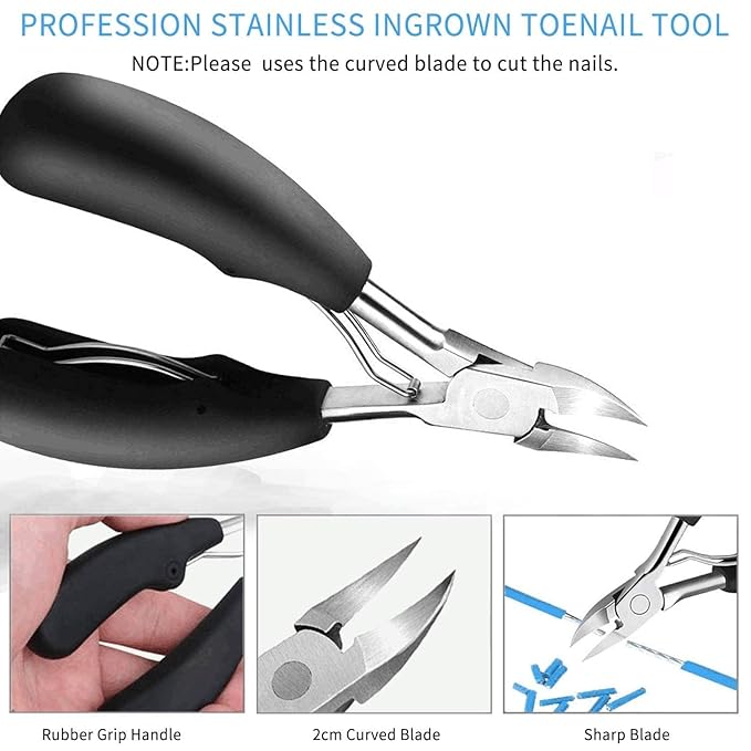 Heavy-Duty Nail Clipper Cutter - Professional Ingrown Toenail Nipper with Ergonomic Non-Slip Grip for Thick Nails Premium Quality Single Deals™