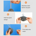 Premium Steel Wool Scrubber with Ergonomic Handle – Durable, High-Performance Cleaning Tool