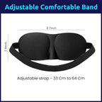 Contoured 3D Sleep Eye Mask – Ergonomic Blackout Aid for Travel and Rest