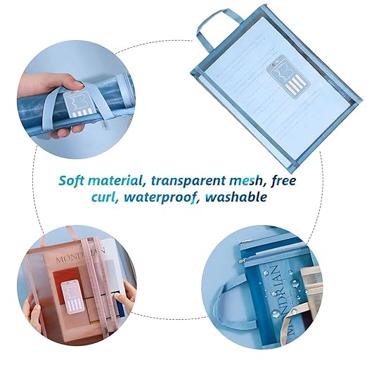 A4 Double Layer Document Bag – Transparent, Multi-Compartment Zipper Pouch for Efficient Organization and Storage Premium Quality Single Deals™