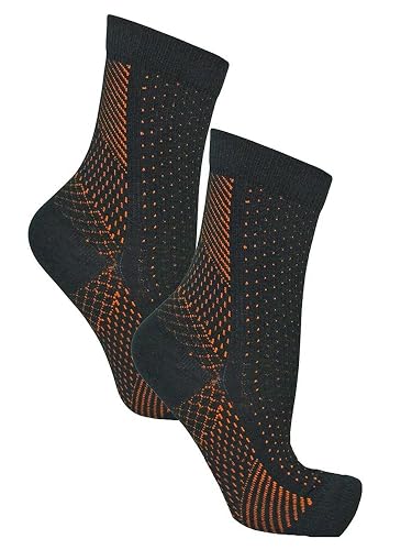 Copper-Infused Anti-Fatigue Foot & Ankle Compression Sleeves - Supportive, Breathable Fabric for Daily Pain Relief and Improved Circulation Premium Quality Single Deals™