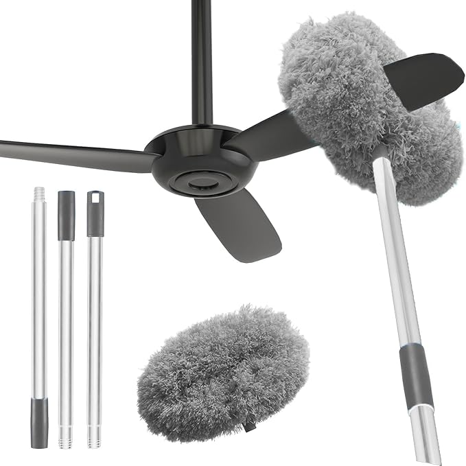Round Duster Ceiling Fan Mop – Sophisticated Maintenance Solution Premium Quality SingleDeals™