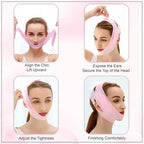 Silicone V-Shape Facial Lifting Mask – Ergonomic Skin Tightening and Contouring Support