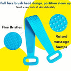 Silicone Body Scrubber Belt – Ergonomic Exfoliating Back Strap for Enhanced Shower Cleansing and Skin Wellness