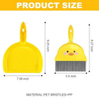 Premium Mini Dustpan and Broom Set – Whimsical, Compact Cleaning Solution for Desktop and Small Spaces
