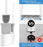Wall-Hanging Toilet Brush Set  – Sophisticated Maintenance Solution Premium Quality SingleDeals™