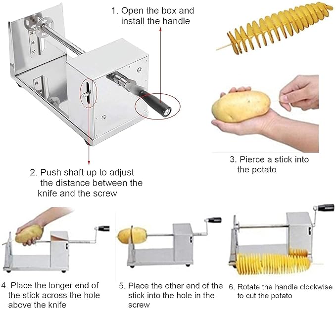 Single Deals™ Stainless Steel Potato Slicer [Premium Quality]