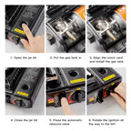 Outdoor Camping Stove Portable Butane Stove with carry case  Gas Cooktops Burner Barbecue Stove