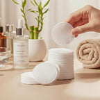 100-Piece Premium Cotton Pad Set – Soft, Absorbent Cosmetic Rounds for Daily Skin Cleansing and Care