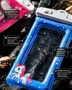 Universal Waterproof Mobile Pouch – Cartoon-Themed Protective Case for Smartphones, Ideal for Water Activities and Travel Premium Quality Single Deals™