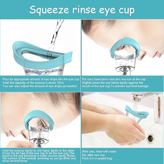 Portable Eye Wash Cup – Ergonomic Device for Gentle Eye Cleansing and Relief Premium Quality Single Deals™