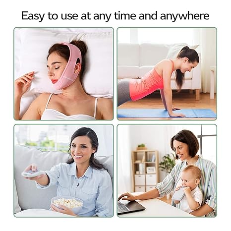 Silicone V-Shape Facial Lifting Mask – Ergonomic Skin Tightening and Contouring Support