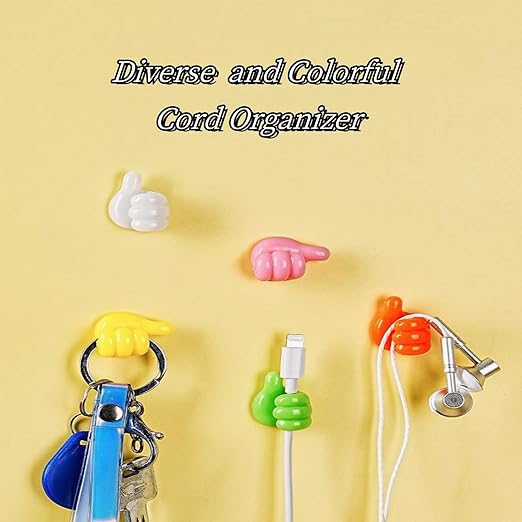 Single Deals™ Thumb Shape Hook CableOrganizer