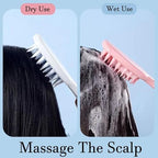 Premium Shampoo Brush with Long Handle – Ergonomic Scalp Massager and Cleanser