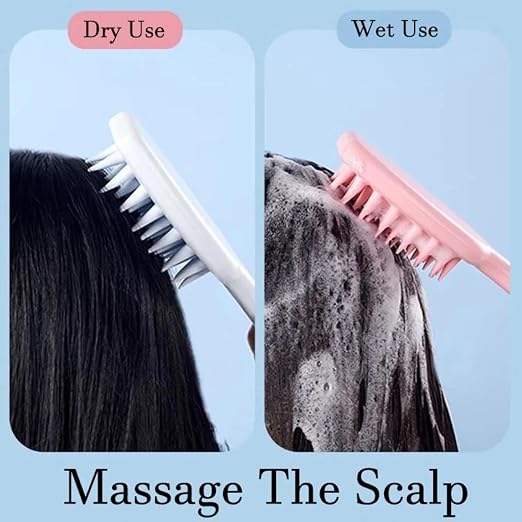 Premium Shampoo Brush with Long Handle – Ergonomic Scalp Massager and Cleanser