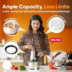 Single Deals™ 3L Food Blender with Handle [Premium Quality]              3-in-1 Steel Meat Grinder & Vegetable Chopper – 3 Litre, Stainless Steel, with Handle – Silver