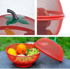 Apple-Shaped Fruit Basket – Decorative Metal Mesh Storage Container for Kitchen Countertop and Fresh Produce Display Premium Quality Single Deals™