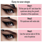 4-Tip Eyebrow Contouring Pen – Precision Micro-Blade Effect for Defined, Natural-Looking Brows Premium Quality Single Deals™